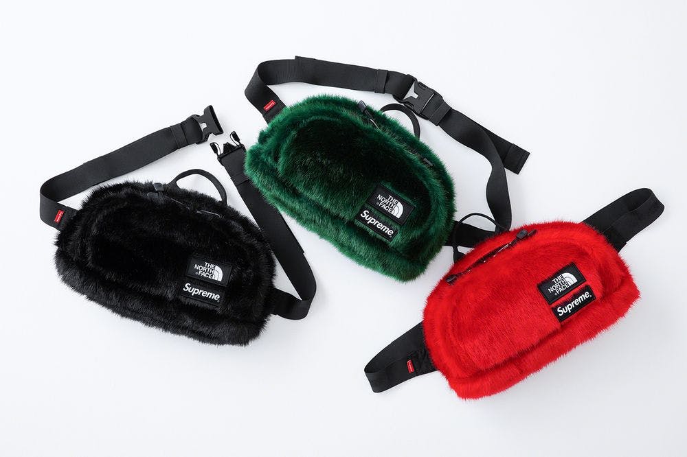 supreme the north face faux fur